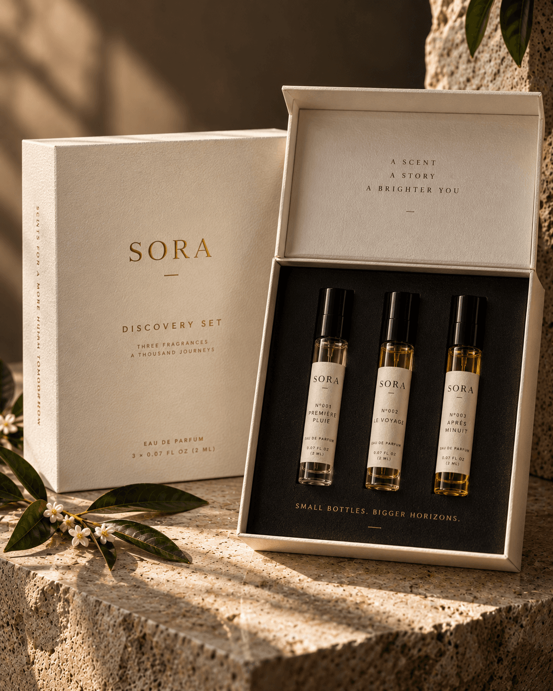 SORA SORA DISCOVERY SET EXTRAIT DE PARFUM flacon